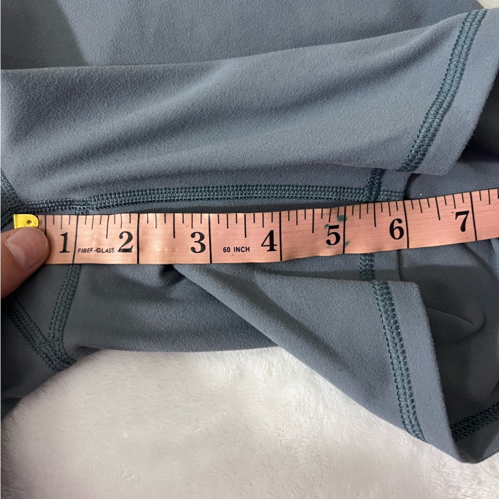 Fabletics Light Grey Bike Shorts - Picture 4 of 9